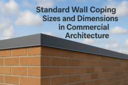 Standard Wall Coping Sizes and Dimensions in Commercial Architecture